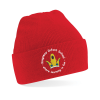 Kingsway Infant School Logo KIS Red Beanie Knitted Hat Unisex Uniform Accessories