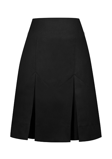 Black Invert Two Pleat Skirt (Adjustable waist) | Watford School Uniforms