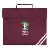 Abbots Langley Primary School Logo Burgundy Book Bag Uniform Accessories