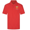 Little Raccoons Day Nursery Red Polo t-shirt with logo