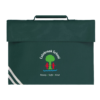 Colnbrook School Bottle Green Book Bag with Logo