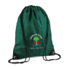 Colnbrook School Bottle Green PE Bag with Logo