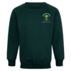 Colnbrook School Bottle Green Crewneck Sweatshirt with Logo