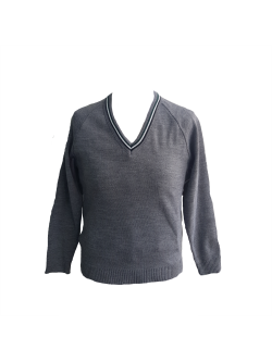Bushey Meads School (BMS) V-Neck Knitted Jumper with Trim