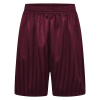 St Meryl School Burgundy Shadow Stripe PE Shorts