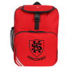 Kingsway Junior School Red Junior Bagpack Front with Logo