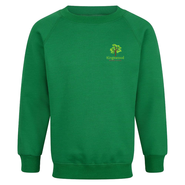 Kingswood nursery school emerald sweatshirt with logo