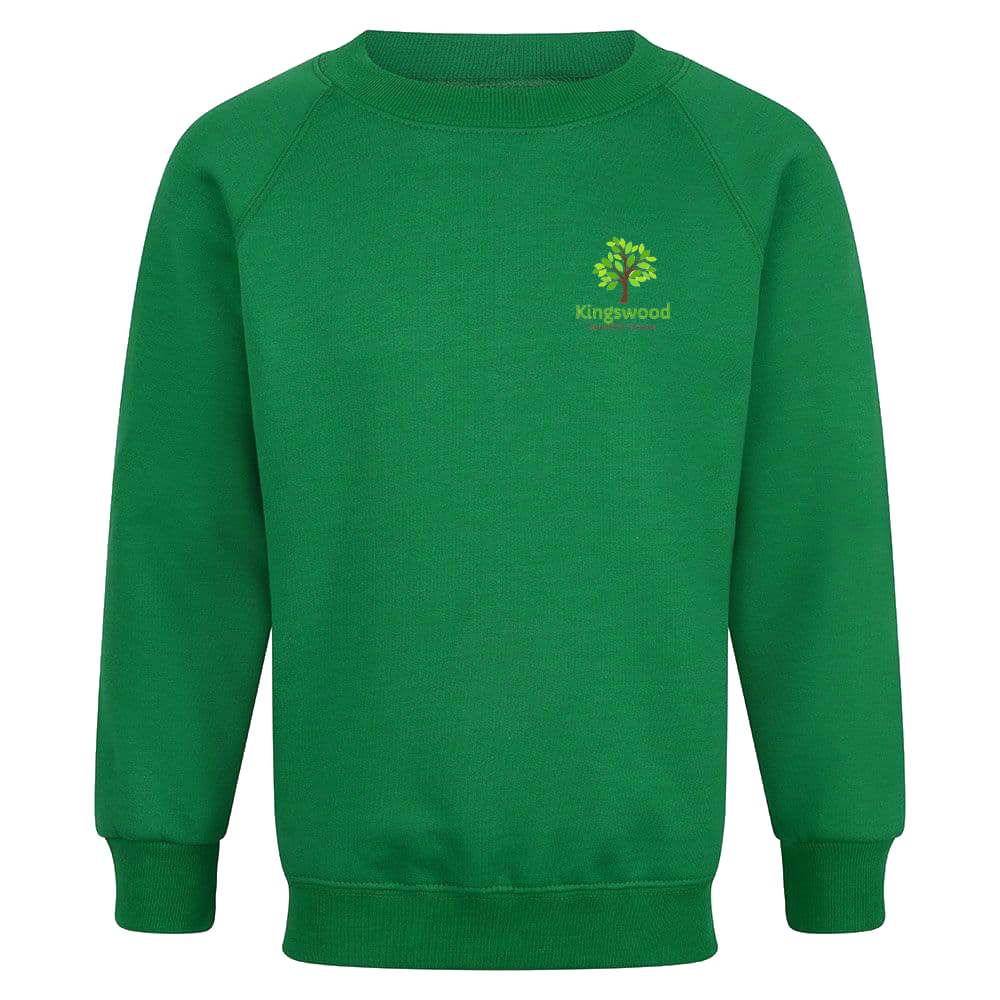 Kingswood nursery school emerald sweatshirt with logo