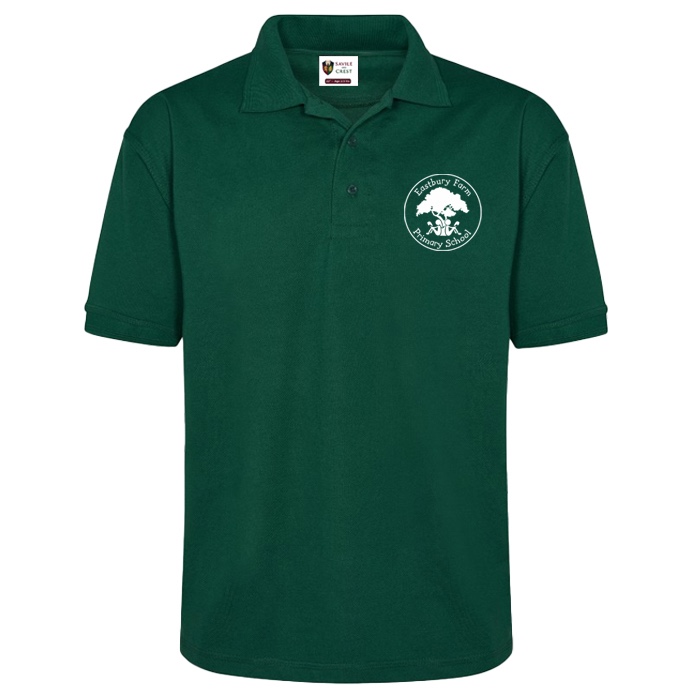 Eastbury Farm Primary School Green Polo with logo